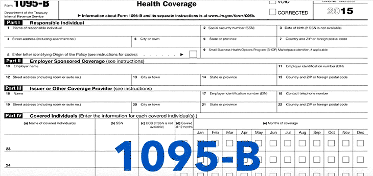 form 1095 b taxes