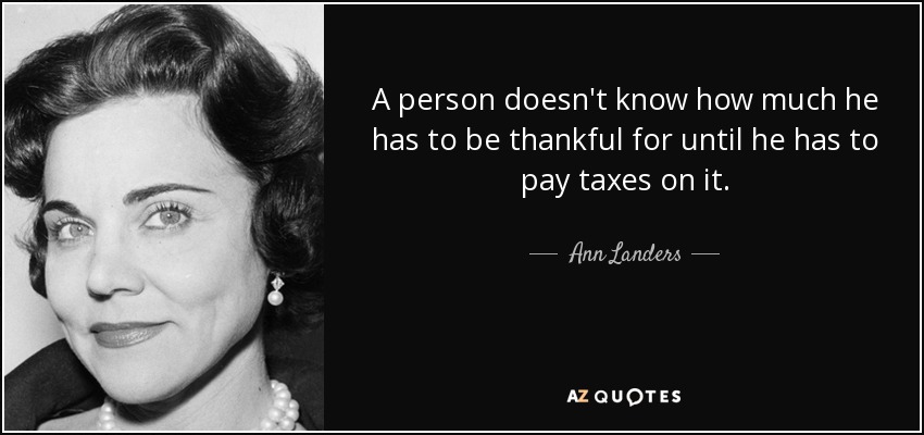 tax quote ann landers