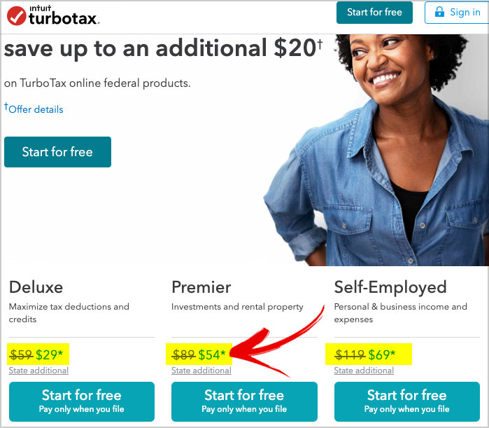 turbotax discount applied