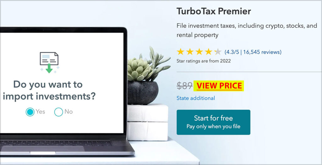 turbotax premier price