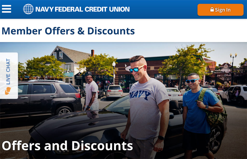 navy federal credit union discounts