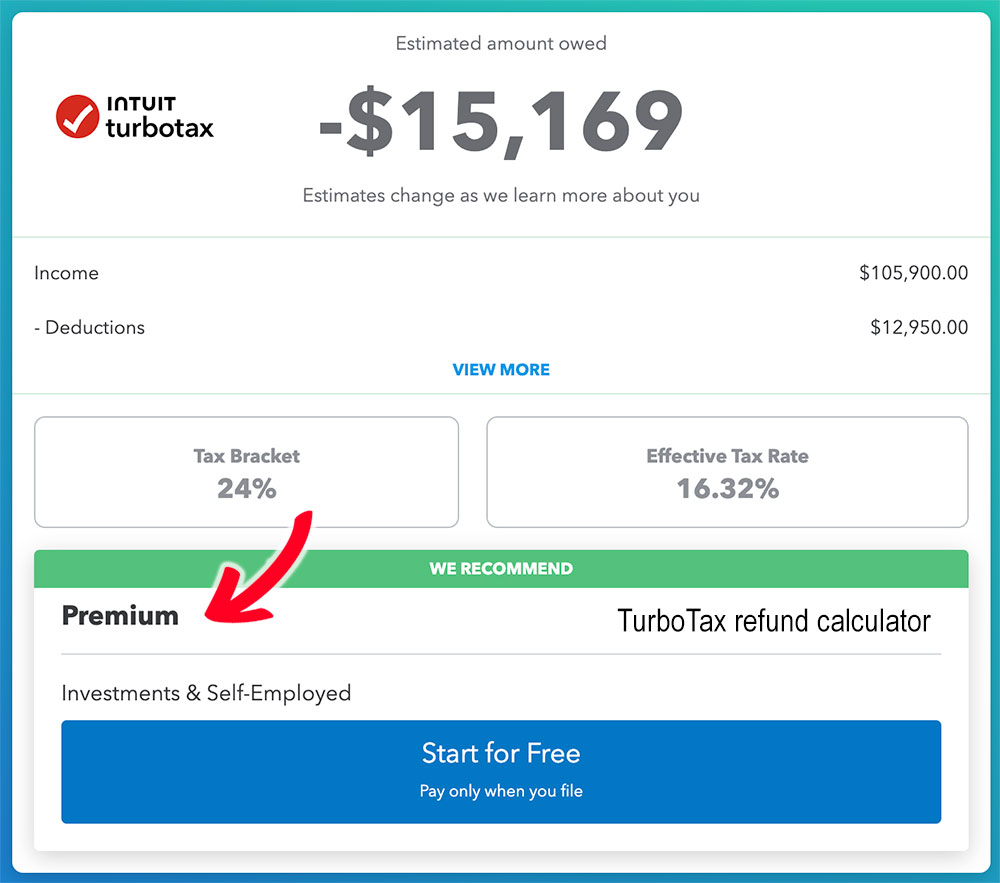 Best Tax Refund Estimator + Calculator? TurboTax TaxCaster